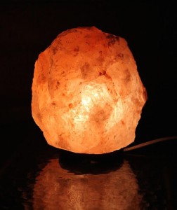 pure pink salt lamp