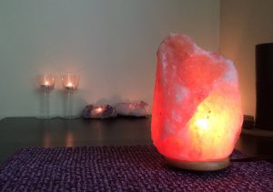 pink himalayan salt lamp