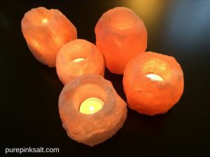 himalayan salt candle holders