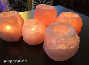 Himalayan rock deals salt candle holder